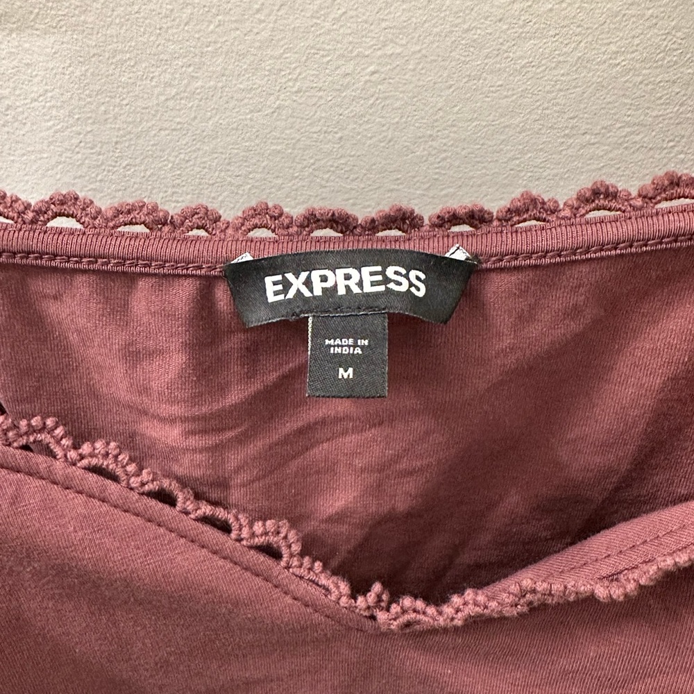 Flutter Sleeve Mauve Top - image 3